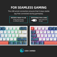 Load image into Gallery viewer, Machenike K500-B61 Mini Mechanical Keybaord 60% Form Factor 61Keys Gaming Keybaord Wired Full Key Hot-Swappable RGB Backlit