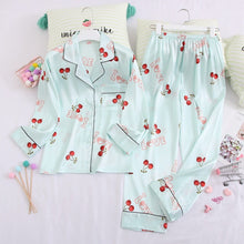 Load image into Gallery viewer, Long-sleeved Silk Pajamas