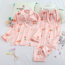 Load image into Gallery viewer, Long-sleeved Silk Pajamas