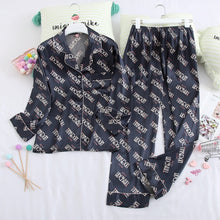 Load image into Gallery viewer, Long-sleeved Silk Pajamas