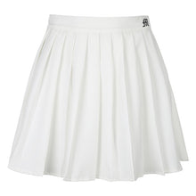 Load image into Gallery viewer, Waatfaak White Pleated Skirt Short Woman Elastic Waist Mini Skirts Sexy Mircro Summer Embroidery Mini Tennis Skirt New Preppy