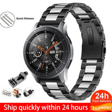 Load image into Gallery viewer, 18mm 22mm 20mm 24mm Watch Band Strap For Samsung Galaxy 3 Watch 42 46mm GEAR S3 Active2 Classic quick release Stainless Steel