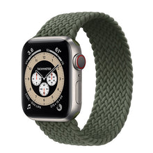 Laden Sie das Bild in den Galerie-Viewer, Braided Solo Loop For Apple watch band 44mm 40mm 38mm 42mm FABRIC Nylon Elastic belt bracelet iWatch series 3 4 5 se 6 strap