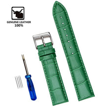 Load image into Gallery viewer, Genuine Leather Watchbands 12/14/16/18/20/22/24 mm Watch Steel Pin buckle Band Strap High Quality Wrist Belt Bracelet + Tool