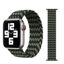 Load image into Gallery viewer, Braided Solo Loop For Apple watch band 44mm 40mm 38mm 42mm Fabric Nylon Elastic belt bracelet iWatch series 3 4 5 se 6 strap