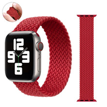 Load image into Gallery viewer, Braided Solo Loop For Apple watch band 44mm 40mm 38mm 42mm Fabric Nylon Elastic belt bracelet iWatch series 3 4 5 se 6 strap