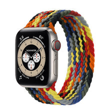 Laden Sie das Bild in den Galerie-Viewer, Braided Solo Loop For Apple watch band 44mm 40mm 38mm 42mm FABRIC Nylon Elastic belt bracelet iWatch series 3 4 5 se 6 strap
