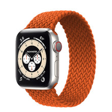 Laden Sie das Bild in den Galerie-Viewer, Braided Solo Loop For Apple watch band 44mm 40mm 38mm 42mm FABRIC Nylon Elastic belt bracelet iWatch series 3 4 5 se 6 strap