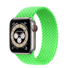 Load image into Gallery viewer, Braided Solo Loop For Apple Watch band 44mm 40mm 42mm 38mm Fabric Nylon Elastic Belt Bracelet iWatch 3 4 5 SE 6 Strap