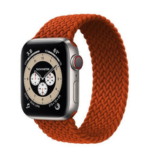 Load image into Gallery viewer, Braided Solo Loop For Apple Watch band 44mm 40mm 42mm 38mm Fabric Nylon Elastic Belt Bracelet iWatch 3 4 5 SE 6 Strap