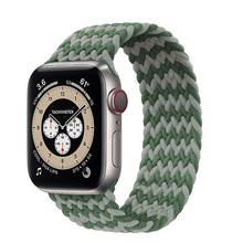 Load image into Gallery viewer, Braided Solo Loop For Apple Watch band 44mm 40mm 42mm 38mm Fabric Nylon Elastic Belt Bracelet iWatch 3 4 5 SE 6 Strap