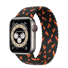 Load image into Gallery viewer, Braided Solo Loop For Apple Watch band 44mm 40mm 42mm 38mm Fabric Nylon Elastic Belt Bracelet iWatch 3 4 5 SE 6 Strap