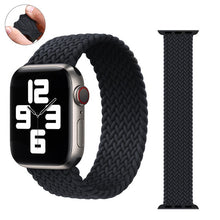 Laden Sie das Bild in den Galerie-Viewer, Braided Solo Loop For Apple Watch Band 44mm 40mm 38mm 42mm Fabric Nylon Elastic Belt Bracelet iWatch Series 3 4 5 Se 6 Strap