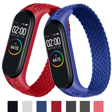 Load image into Gallery viewer, Bracelet for Mi band 5 Strap Nylon Braided Solo Loop pulseira bracelet Miband4 Miband5 Wristband for xiaomi Mi band 4 3 6 strap
