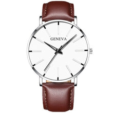 Load image into Gallery viewer, 2021 Minimalist Men's Fashion Ultra Thin Watches Simple Men Business Stainless Steel Mesh Belt Quartz Watch relogio masculino