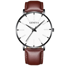 Load image into Gallery viewer, 2021 Minimalist Men's Fashion Ultra Thin Watches Simple Men Business Stainless Steel Mesh Belt Quartz Watch relogio masculino