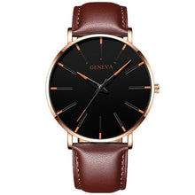 Load image into Gallery viewer, 2021 Minimalist Men's Fashion Ultra Thin Watches Simple Men Business Stainless Steel Mesh Belt Quartz Watch relogio masculino