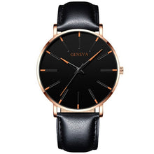 Load image into Gallery viewer, 2021 Minimalist Men's Fashion Ultra Thin Watches Simple Men Business Stainless Steel Mesh Belt Quartz Watch relogio masculino