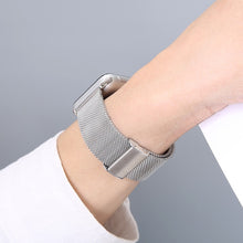 Load image into Gallery viewer, For Apple Watch Series 6 Band SE 44mm 40mm iWatch 5 4 Milanese Strap For Applewatch 42mm 38mm iWatch 3 Stainless Steel Bracelet
