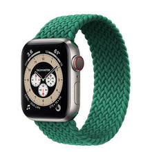 Load image into Gallery viewer, Braided Solo Loop For Apple Watch band 44mm 40mm 42mm 38mm Fabric Nylon Elastic Belt Bracelet iWatch 3 4 5 SE 6 Strap