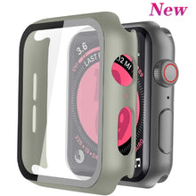 Load image into Gallery viewer, Cover for apple watch case 44mm 40mm 38mm 42mm iwatch case screen protector bumper Tempered Glass apple watch series 6 se 5 4 3
