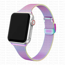 Load image into Gallery viewer, strap For Apple Watch band 44mm 40mm Stainless steel metal bracelet correa for Apple watch 6 5 4 3 SE for iWatch band 42mm 38mm