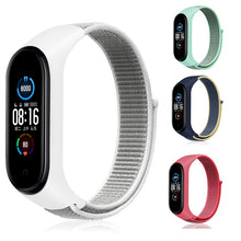 Load image into Gallery viewer, Nylon Strap for Xiaomi Mi band 6 4 3 5 Bracelet Wristband Sports Breathable Bracelet For Miband 6 5 4 3 Replacement Strap