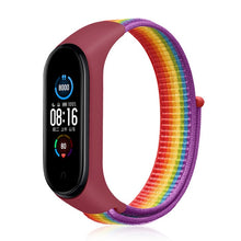 Load image into Gallery viewer, Nylon Strap for Xiaomi Mi band 6 4 3 5 Bracelet Wristband Sports Breathable Bracelet For Miband 6 5 4 3 Replacement Strap