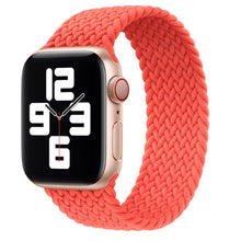 Load image into Gallery viewer, Braided Solo Loop For Apple Watch band 44mm 40mm 42mm 38mm Fabric Nylon Elastic Belt Bracelet iWatch 3 4 5 SE 6 Strap