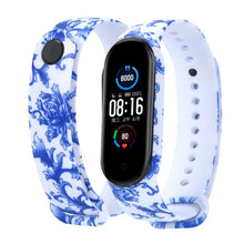 Load image into Gallery viewer, Strap For Xiaomi Mi Band 4 3 5 6 watch band Creative graffiti style Silicone bracelet replacement For XiaoMi band 4 5 Wristband