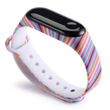 Load image into Gallery viewer, Strap For Xiaomi Mi Band 4 3 5 6 watch band Creative graffiti style Silicone bracelet replacement For XiaoMi band 4 5 Wristband