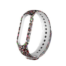 Load image into Gallery viewer, Strap For Xiaomi Mi Band 4 3 5 6 watch band Creative graffiti style Silicone bracelet replacement For XiaoMi band 4 5 Wristband