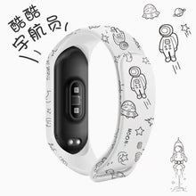 Load image into Gallery viewer, Strap For Xiaomi Mi Band 4 3 5 6 watch band Creative graffiti style Silicone bracelet replacement For XiaoMi band 4 5 Wristband