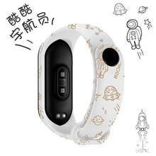 Load image into Gallery viewer, Strap For Xiaomi Mi Band 4 3 5 6 watch band Creative graffiti style Silicone bracelet replacement For XiaoMi band 4 5 Wristband