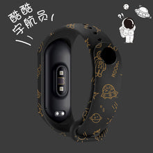 Load image into Gallery viewer, Strap For Xiaomi Mi Band 4 3 5 6 watch band Creative graffiti style Silicone bracelet replacement For XiaoMi band 4 5 Wristband