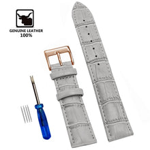 Load image into Gallery viewer, Genuine Leather Watchbands 12/14/16/18/20/22/24 mm Watch Steel Pin buckle Band Strap High Quality Wrist Belt Bracelet + Tool