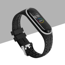 Load image into Gallery viewer, Silicone Smart watchband For Xiaomi Mi band 6 5 4 3 Sport belt For mi band 3/4/5 replacement bracelet for Amazfit band 5 strap