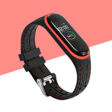 Load image into Gallery viewer, Silicone Smart watchband For Xiaomi Mi band 6 5 4 3 Sport belt For mi band 3/4/5 replacement bracelet for Amazfit band 5 strap