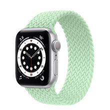 Laden Sie das Bild in den Galerie-Viewer, Braided Solo Loop For Apple watch band 44mm 40mm 38mm 42mm FABRIC Nylon Elastic belt bracelet iWatch series 3 4 5 se 6 strap