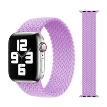 Laden Sie das Bild in den Galerie-Viewer, Braided Solo Loop For Apple Watch Band 44mm 40mm 38mm 42mm Fabric Nylon Elastic Belt Bracelet iWatch Series 3 4 5 Se 6 Strap