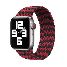 Load image into Gallery viewer, Solo Nylon Braid Strap for Apple Watch Band 6 se 5 4 3 44mm 40mm 38mm 42mm Elastic Sports Bracelet for IWatch Series 6 5 4 3 2 1