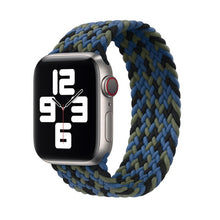 Load image into Gallery viewer, Solo Nylon Braid Strap for Apple Watch Band 6 se 5 4 3 44mm 40mm 38mm 42mm Elastic Sports Bracelet for IWatch Series 6 5 4 3 2 1