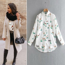 Load image into Gallery viewer, women satin blouse long sleeve zebra print shirts vintage office ladies tops femme chandails za 2020 fashion blusa de mujer ins