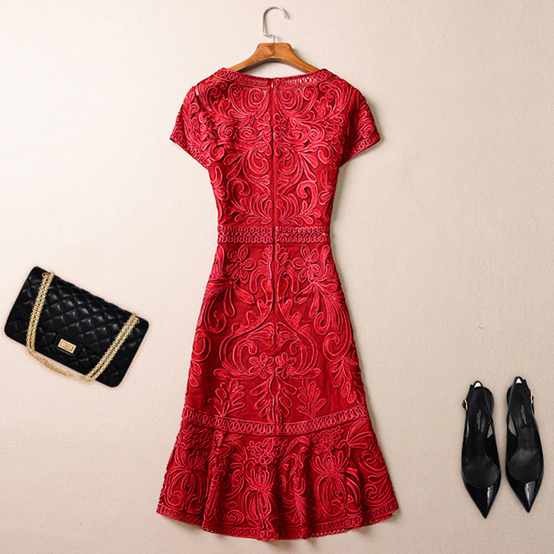 AELESEEN 4XL  Primavera Verano Vintage dress