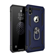 Load image into Gallery viewer, Shockproof Armor Kickstand Phone Case For iPhone 11 Pro XR XS Max X 6 6S 7 8 Plus Finger Magnetic Ring Holder Anti-Fall Cover
