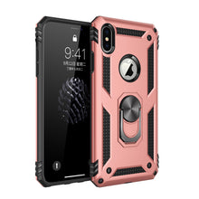 Load image into Gallery viewer, Shockproof Armor Kickstand Phone Case For iPhone 11 Pro XR XS Max X 6 6S 7 8 Plus Finger Magnetic Ring Holder Anti-Fall Cover
