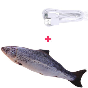 30CM Electronic Pet Cat Toy Electric USB Charging Simulation Fish Toys for Dog Cat Chewing Playing Biting Supplies Dropshiping