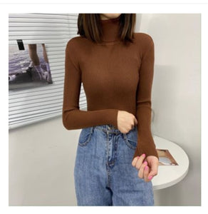 Women Sweaters 2020 Autumn Winter Tops Korean Slim Women Pullover Knitted Sweater Jumper Soft Warm Pull Femme