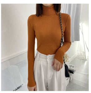 Women Sweaters 2020 Autumn Winter Tops Korean Slim Women Pullover Knitted Sweater Jumper Soft Warm Pull Femme