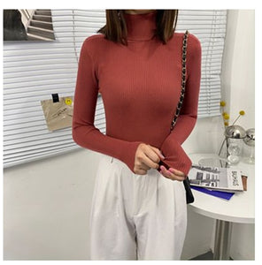 Women Sweaters 2020 Autumn Winter Tops Korean Slim Women Pullover Knitted Sweater Jumper Soft Warm Pull Femme